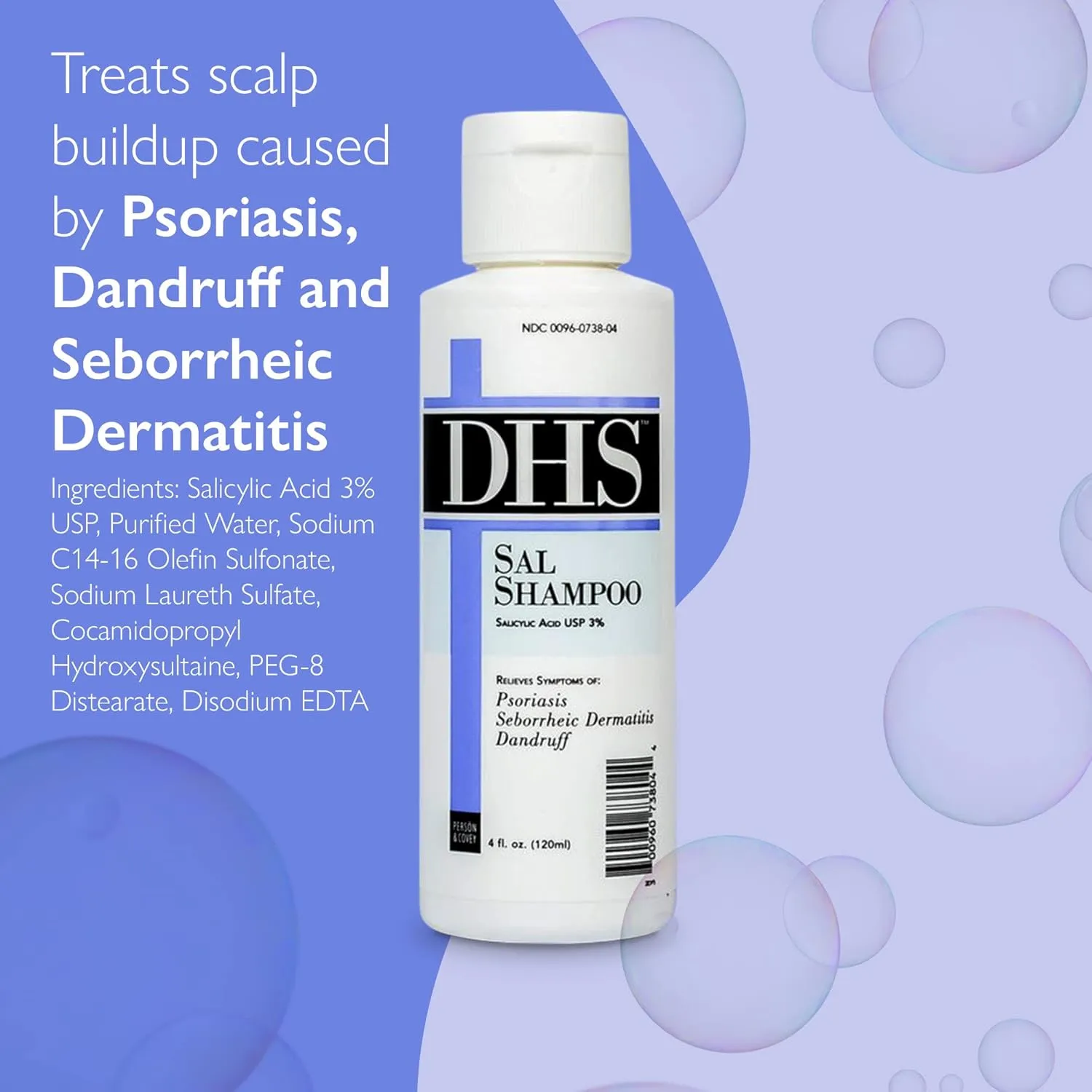 DHS SAL Shampoo 4 oz, Pack of 1