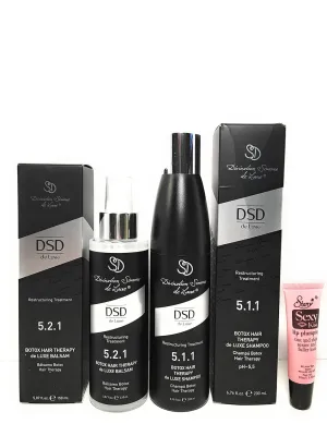 Divination Simone De Luxe (5.1.1) Botox Hair Therapy de Luxe Shampoo & (5.2.1) Botox Hair Therapy de Luxe Balsam - Free Starry Lip Plumping Gloss 10ml