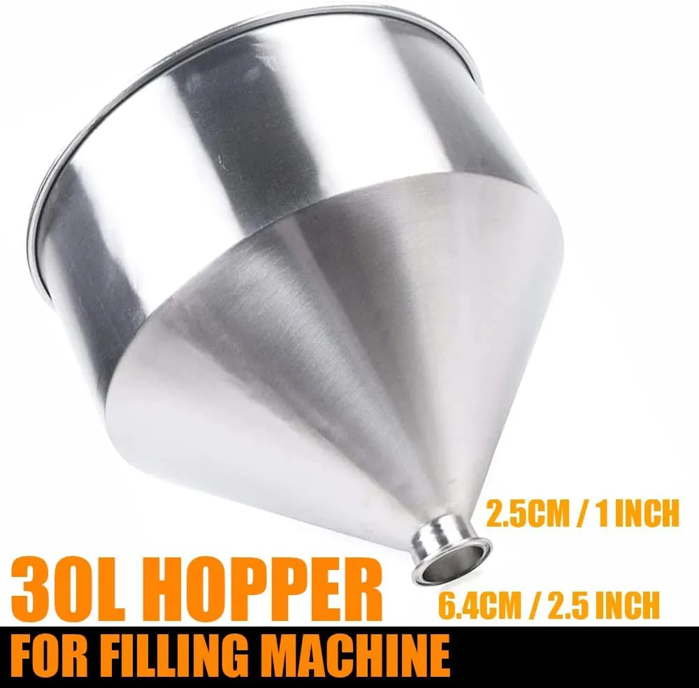 DMC-FPPS Semi-automatic Liquid Filling Machine Paste 10-100ml - Single Nozzle - Capacity of Hopper 30L Pneumatic Paste Filling Machine for Paste Cream Cosmetic Filler