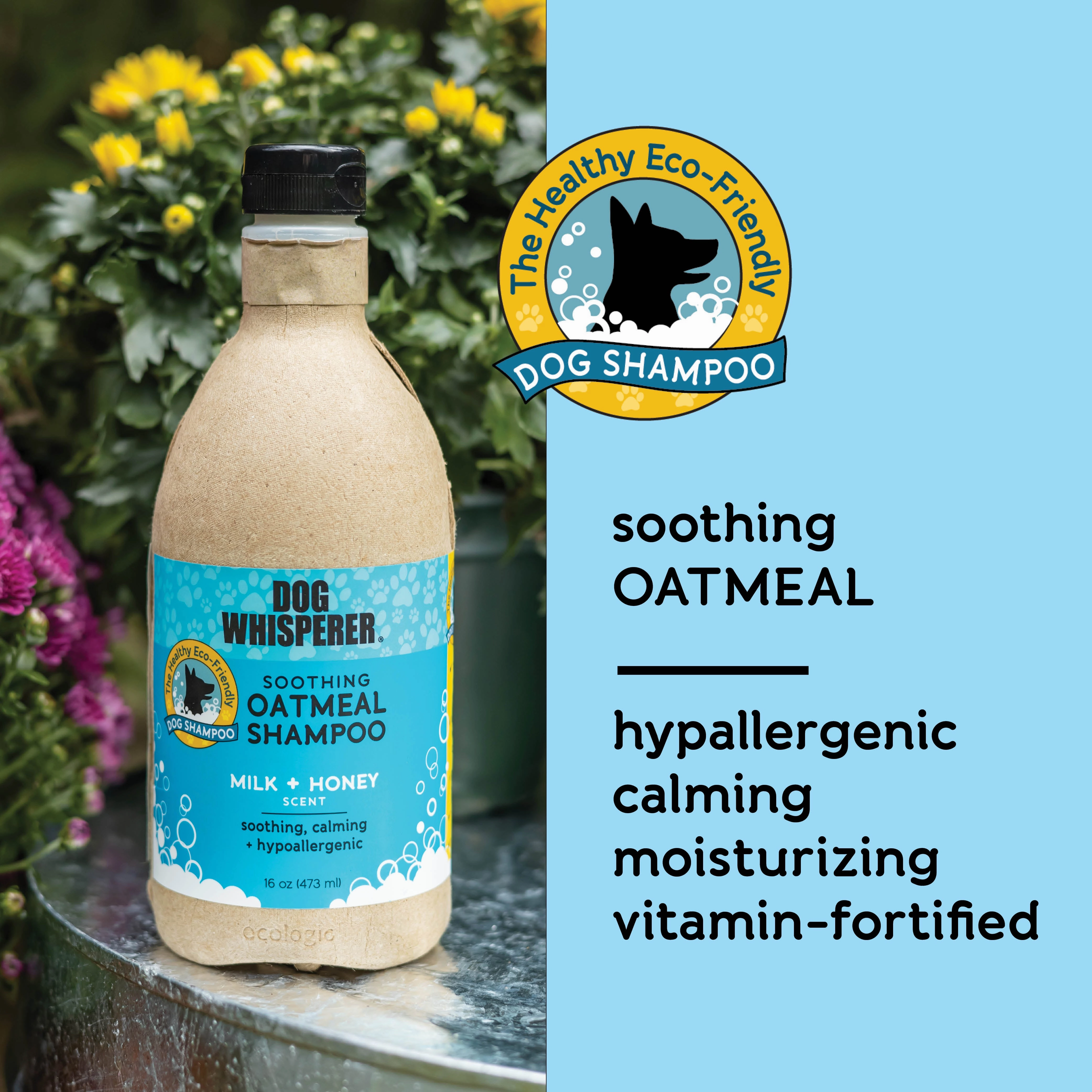Dog Whisperer® Soothing Oatmeal Dog Shampoo - Milk & Honey