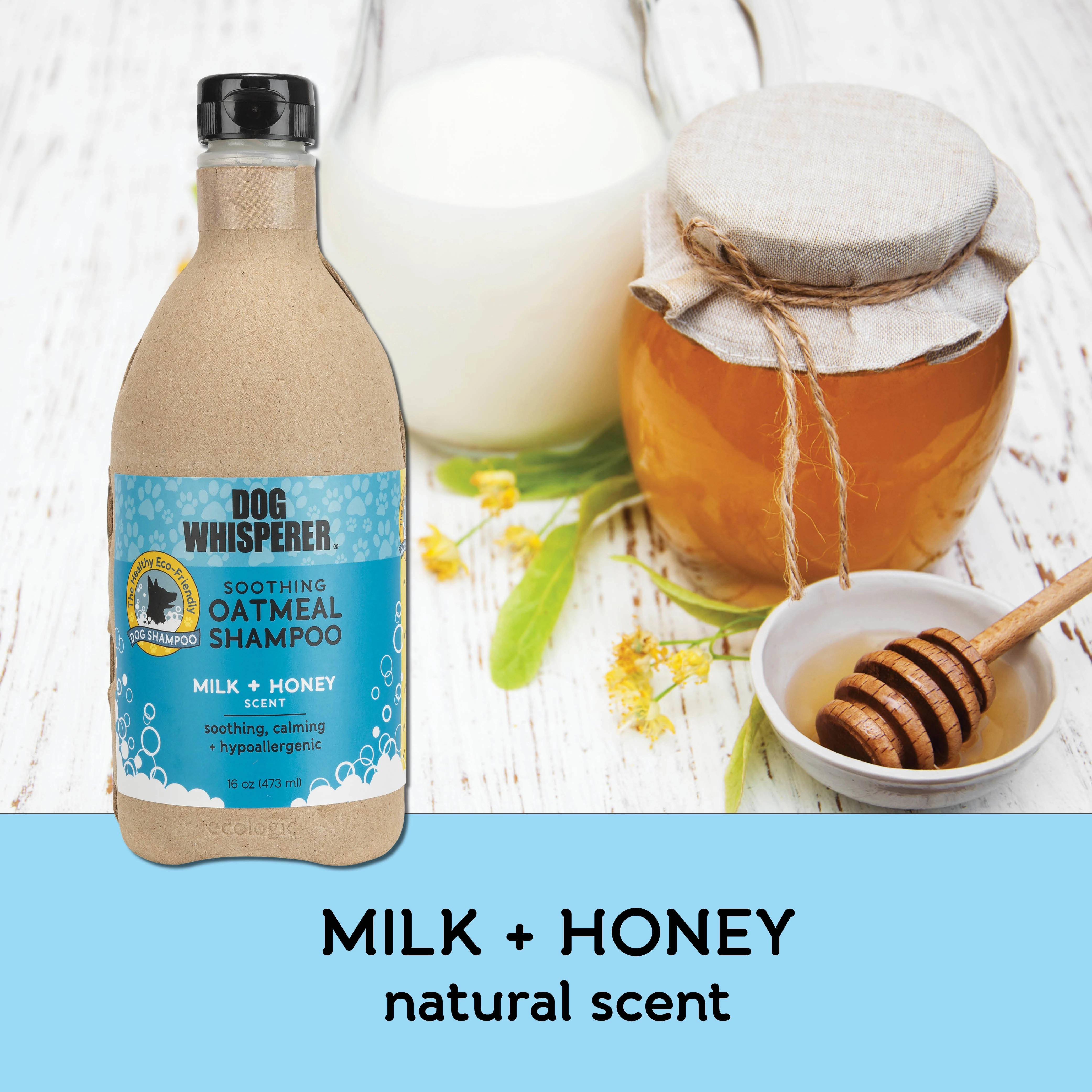 Dog Whisperer® Soothing Oatmeal Dog Shampoo - Milk & Honey
