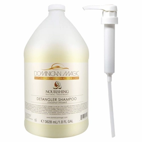 DOMINICAN MAGIC Detangler Coconut Infused Shampoo 3628ml/1Gallan (1 Gallon with Pump)