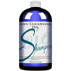 Dr Joe Lab Emu Facial Deep Cleansing Oil - Gentle Skin Cleanser for all Types – Soft & Smooth Everyday – Water-free Shampoo – Packaging May Vary. (32 oz)