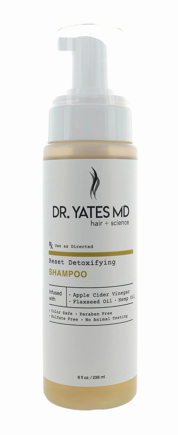 Dr. Yates MD - Reset Clarifying Shampoo with Apple Cider Vinegar, Adds Body to Hair and Stimulates Growth (8 Fl Oz.)