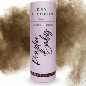 Dry Shampoo Powder | Organic & Vegan | Non-Areosol Shampoo for Chestnut Hair | Adds Volume | 1.7 Oz | Talc-Free, Cruelty-Free | Made in USA | Eco-Friendly Packaging (Chestnut) (Dark Brown)
