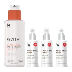 DS Laboratories Revita Shampoo & Spectral.DNC-N Hair Serum - Sulfate Free, Thickening, Growth & Regrowth Products for Thinning & Hair Loss