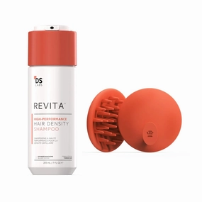 DS Labs Revita Shampoo 205mL & Scalp Massager– High-Performance Hair Density Shampoo, Volumizing & Thickening, Fuller, Healthier-Looking Hair, Sulfate & Silicone Free, For Men & Women