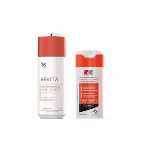 DS Labs Revita Shampoo & Gel Bundle – Hair Density Shampoo, Volumizing & Thickening, Fuller, Healthier-Looking Hair, Sulfate & Silicone Free, For Men & Women, 205mL