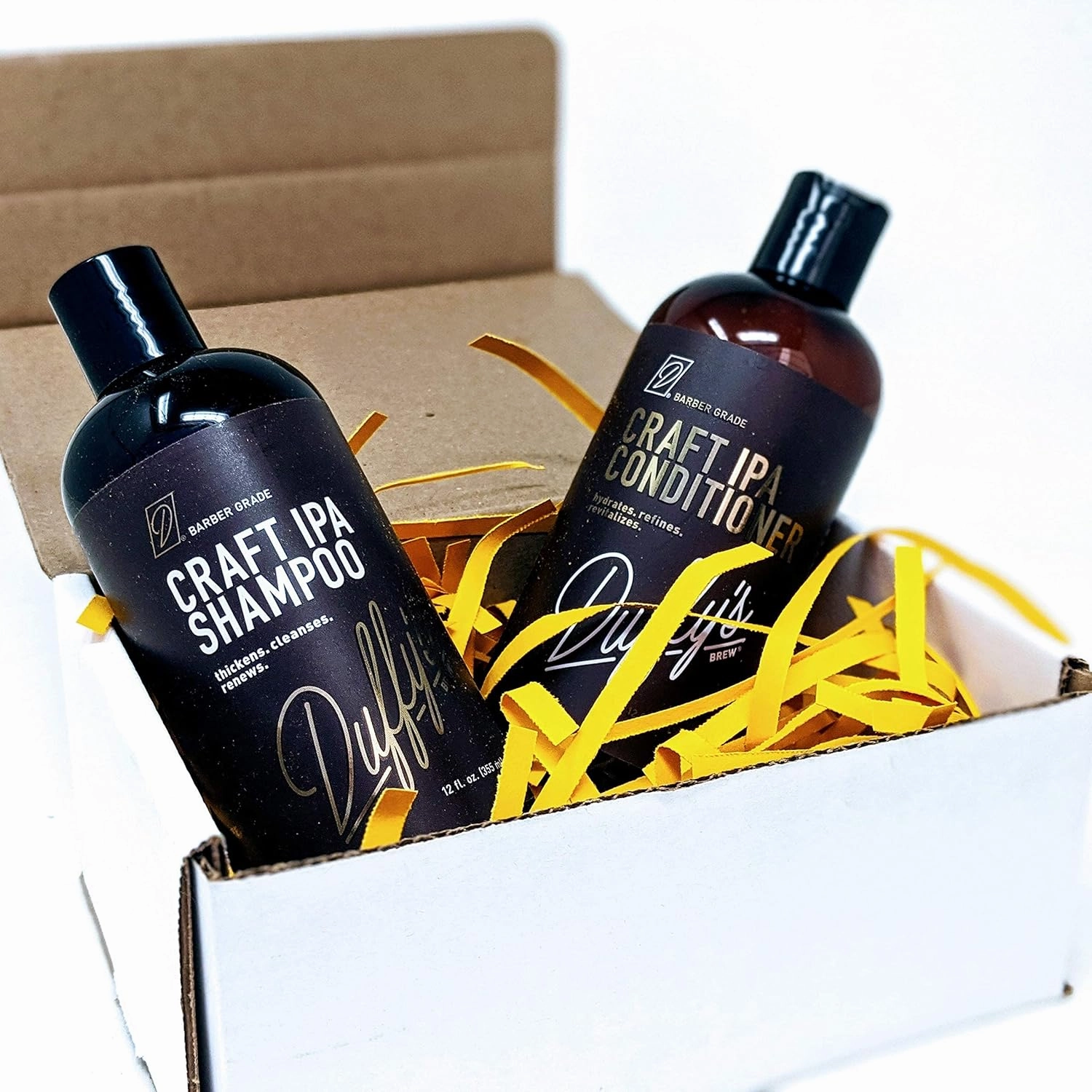 Duffy's Brew Craft Beer Conditioner and Shampoo, 2-Pack Hair Care Kit that Moisturizes, Nourishes, Seals, Protects and is Color Safe