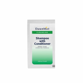 Dukal DawnMist Shampoo & Conditioner – 0.25 oz Single-Use Packets (100 Packets/Bag, 5 Bags, Total of 500 Packets) – Ideal for Travel, Hospital, and Personal Care