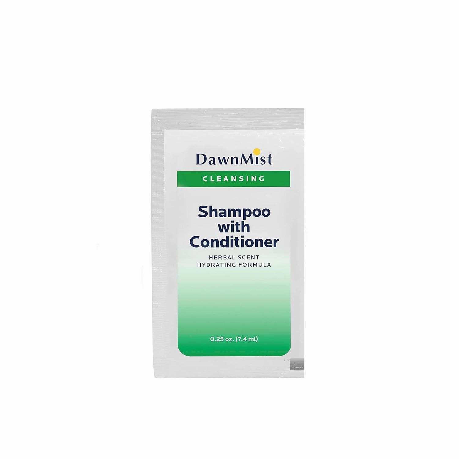 Dukal DawnMist Shampoo & Conditioner – 0.25 oz Single-Use Packets (100 Packets/Bag, 5 Bags, Total of 500 Packets) – Ideal for Travel, Hospital, and Personal Care