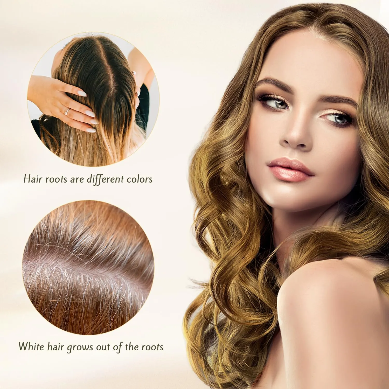 Dye Shampoo,Nova Hair Instant Dye Shampoo,Nova Hair Dye Shampoo 3 in 1, for Men & Women(Medium Brown)