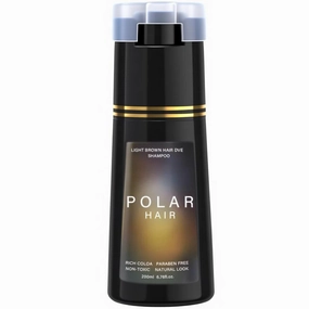 Dye Shampoo, Haircare Instant Dye Shampoo for Women & Men (Light Brown)