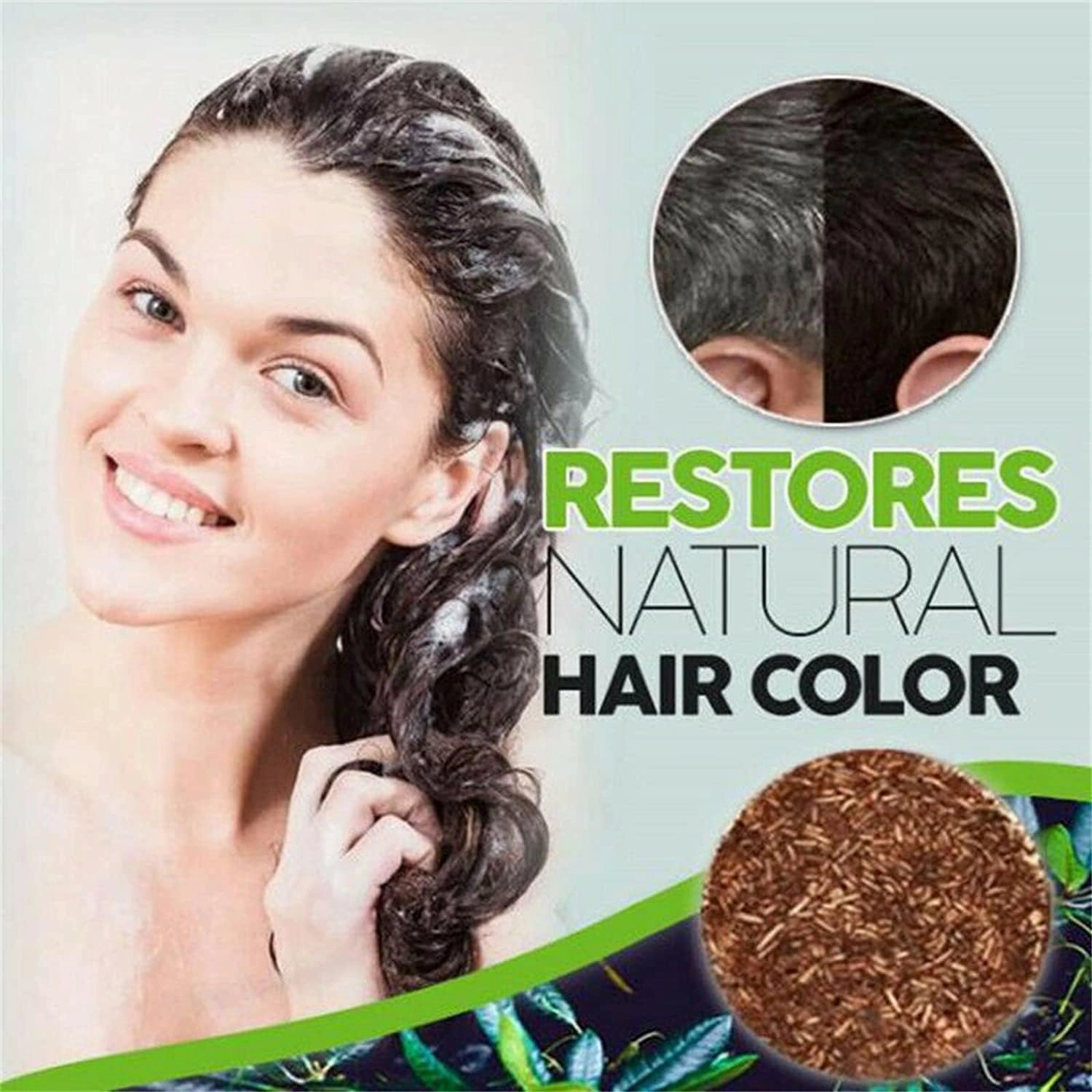 Earth Toner Bar for Gray Hair, Earth Toner Darkening Shampoo Bar, 55g