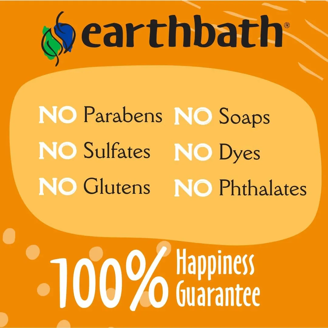 earthbath Oatmeal & Aloe Dog Shampoo - Oatmeal Shampoo for Dogs, Dry Itchy Skin Relief, Hypoallergenic Anti Itch Puppy Shampoo for Sensitive Skin, Tear Free Pet Wash - Vanilla & Almond, 16 oz (1 Pack)