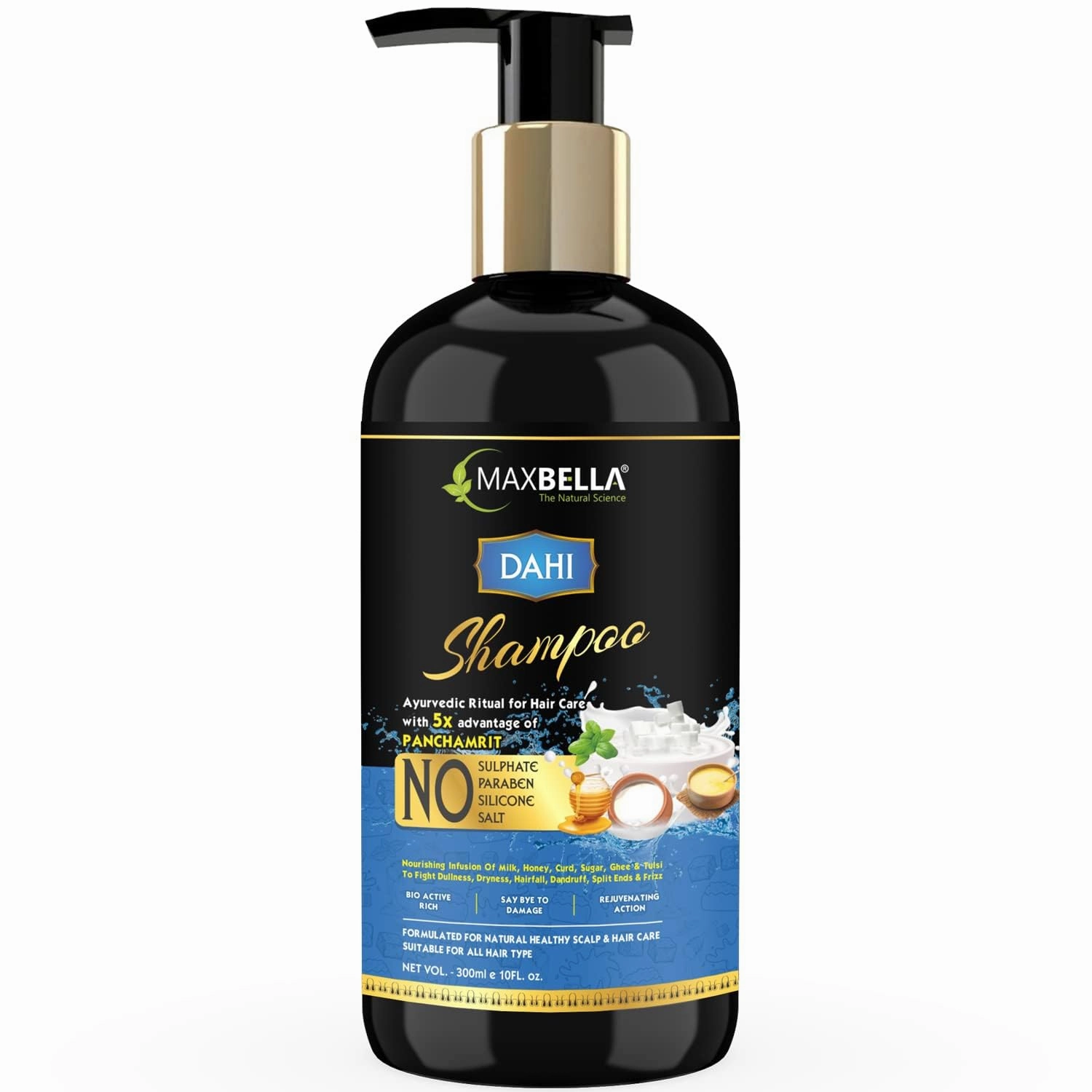 eartheasy, Anti-Dandruff Shampoo/Fights Dandruff, Soothes Itchy Scalp & Reduces Flakes/Deep Nourishment & Frizz Control/Suitable for All Hair Types/For Women And Men. (300ml)