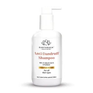 E.A.R.T.H.R.A.G.A. Anti Dandruff Shampoo – 300ml | With D-Panthenol, Silk Protein, Keratin, Rice Protein, Neem & Avocado Oil | Removes Dandruff & Boosts Hair Growth | For Men & Women | Sulphate-Free
