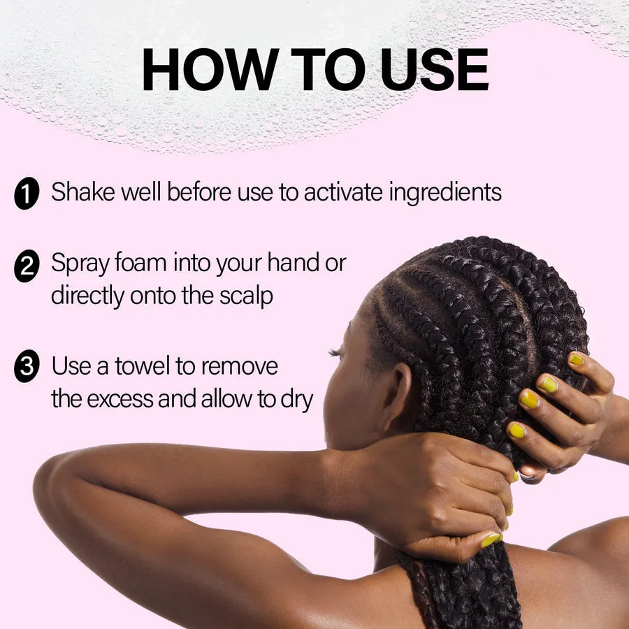 Ebin Braid Formula Dr. Feel Cool No-Rinse Cleansing Foam (Apple Cider Vinegar Rosemary Mint)