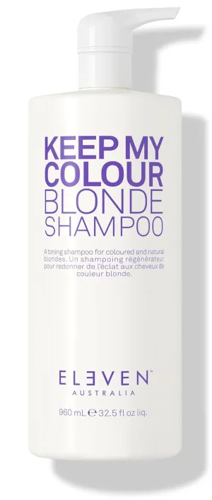 ELEVEN AUSTRALIA Keep My Colour Blonde Shampoo - Sulfate-Free Shampoo for Blonde Hair, Protects Color & Neutralizes Brassiness, Restores Shine & Softness to Blonde Hair