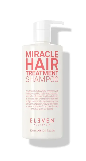 ELEVEN AUSTRALIA Miracle Hair Treatment Shampoo infused with Hyaluronic Acid to Help Boost Hydration, Reduce Frizz & Prevent Split Ends
