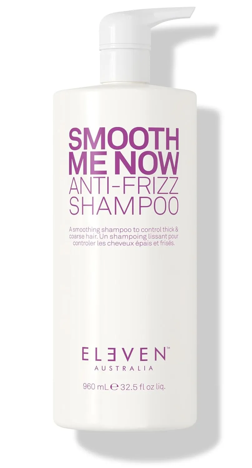 ELEVEN AUSTRALIA Smooth Me Now Anti-Frizz Shampoo for Frizz Control, Silky Smooth Hair, Moisturizes & Protects, Enhances Smoothness, Sulfate-Free