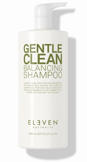 ELEVEN AUSTRALIA Gentle Clean Balancing Shampoo - Mild Daily Shampoo for All Hair Types, Removes Buildup While Maintaining Moisture, Lightweight Formula for Fresh, Healthy-Looking Hair
