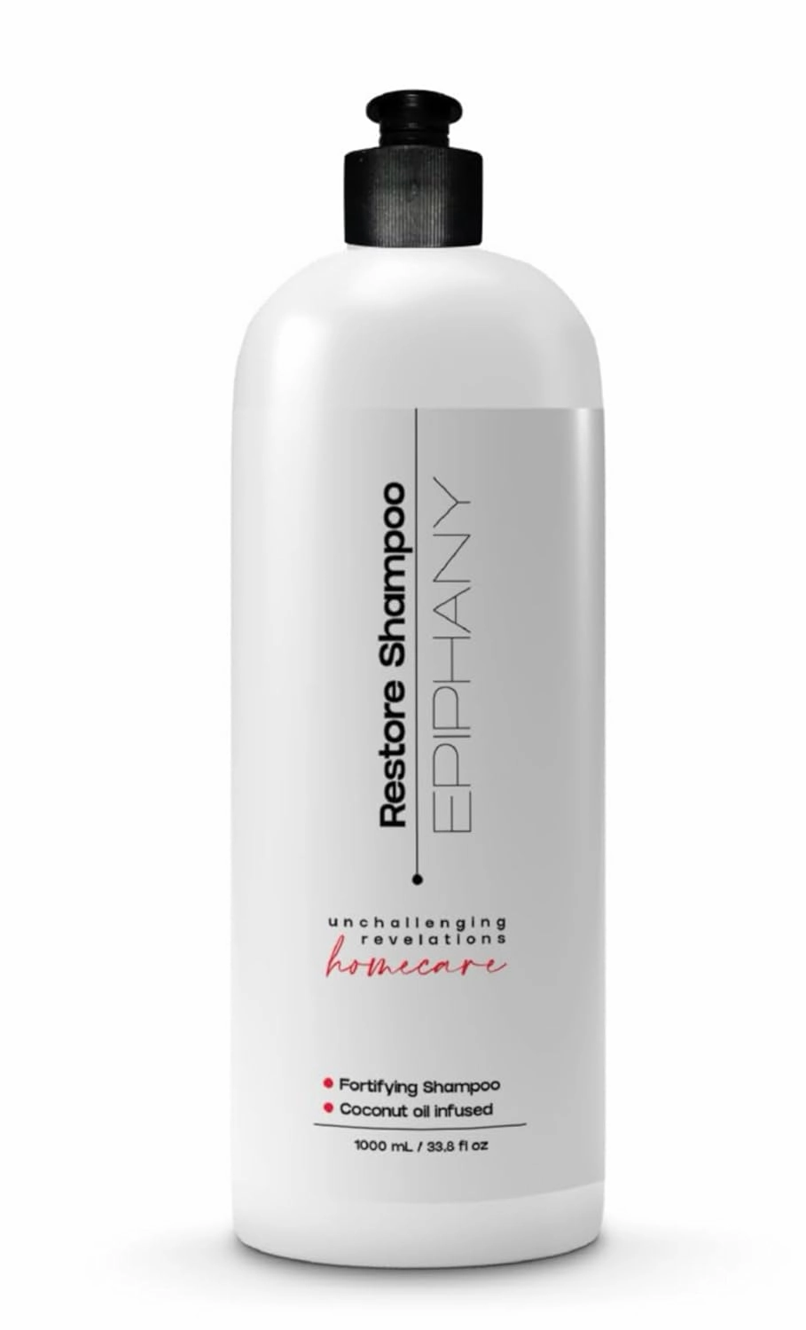 Epiphany Restore Shampoo 33.8 oz – Hydrates & Repairs Dry or Color-Treated Hair – Coconut, Avocado & Argan Oils   Vitamins – UV Protection – Sulfate-Free, Paraben-Free