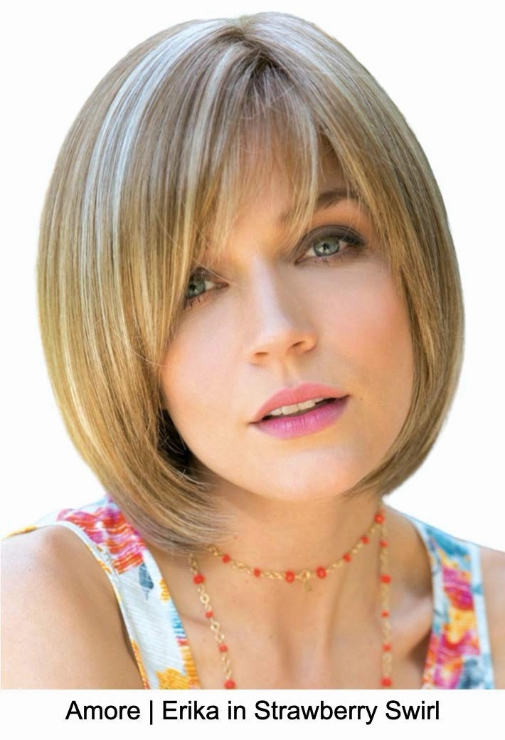 ERIKA Double Mono Synthetic Wig by Amore, 5PC Bundle: Wig, 4oz Mara Ray Enriched Shampoo, Conditioner, Wide Tooth Comb, and 19 Page Belle of Hope Guide (Cappucino)