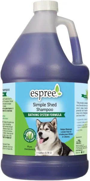 Espree Simple Shed Shampoo, Bathing System, 1 Gallon