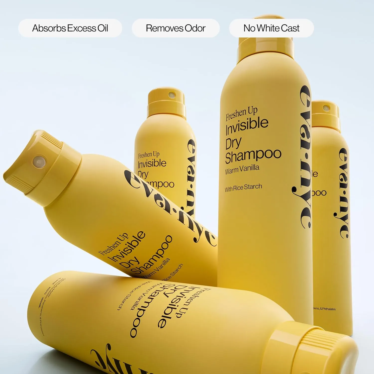 Eva NYC Freshen Up Invisible Dry Shampoo, Warm Vanilla Scent, 7.3 oz