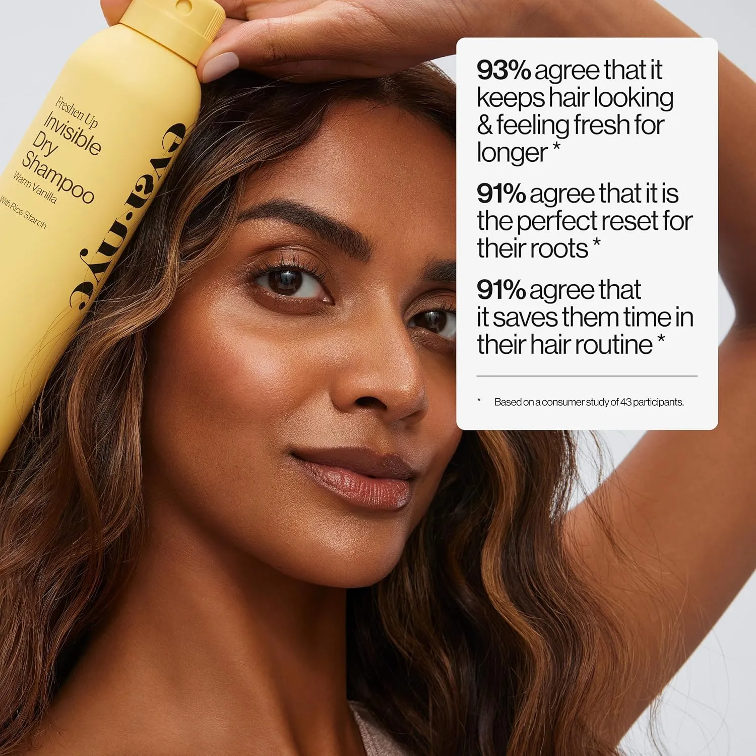 Eva NYC Freshen Up Invisible Dry Shampoo, Warm Vanilla Scent, 7.3 oz