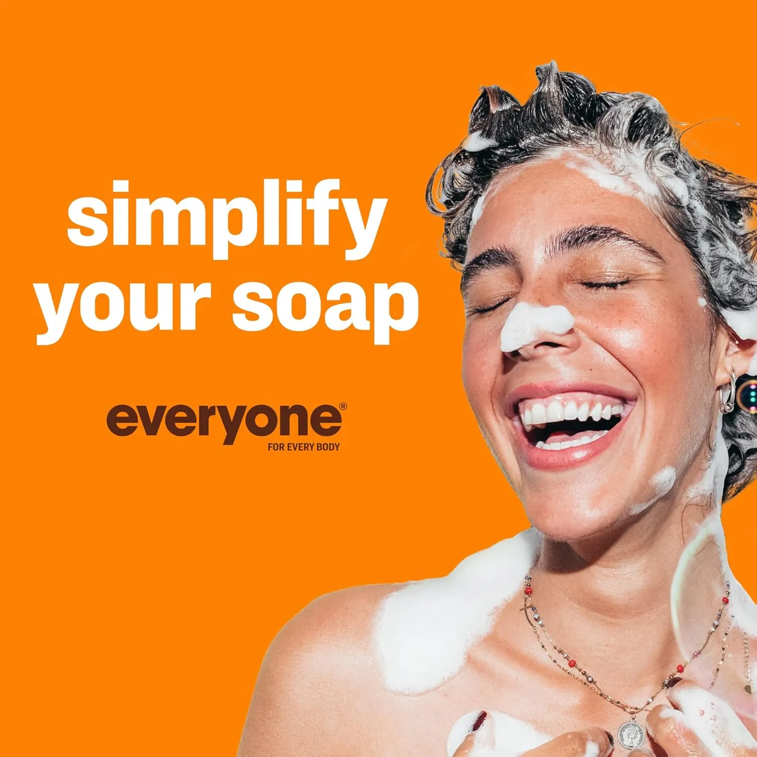 Everyone 3-in-1 Soap, Body Wash, Bubble Bath, Shampoo, 32 Ounce (Pack of 2), Citrus and Mint, Coconut Cleanser with Plant Extracts and Pure Essential Oils