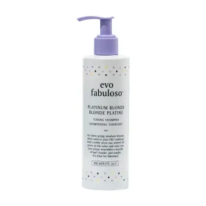 EVO Fabuloso - Platinum Blonde Toning Shampoo - Refreshes and revives colored hair - Purple Shampoo to Extended Life of Color - Treated Blonde Hair