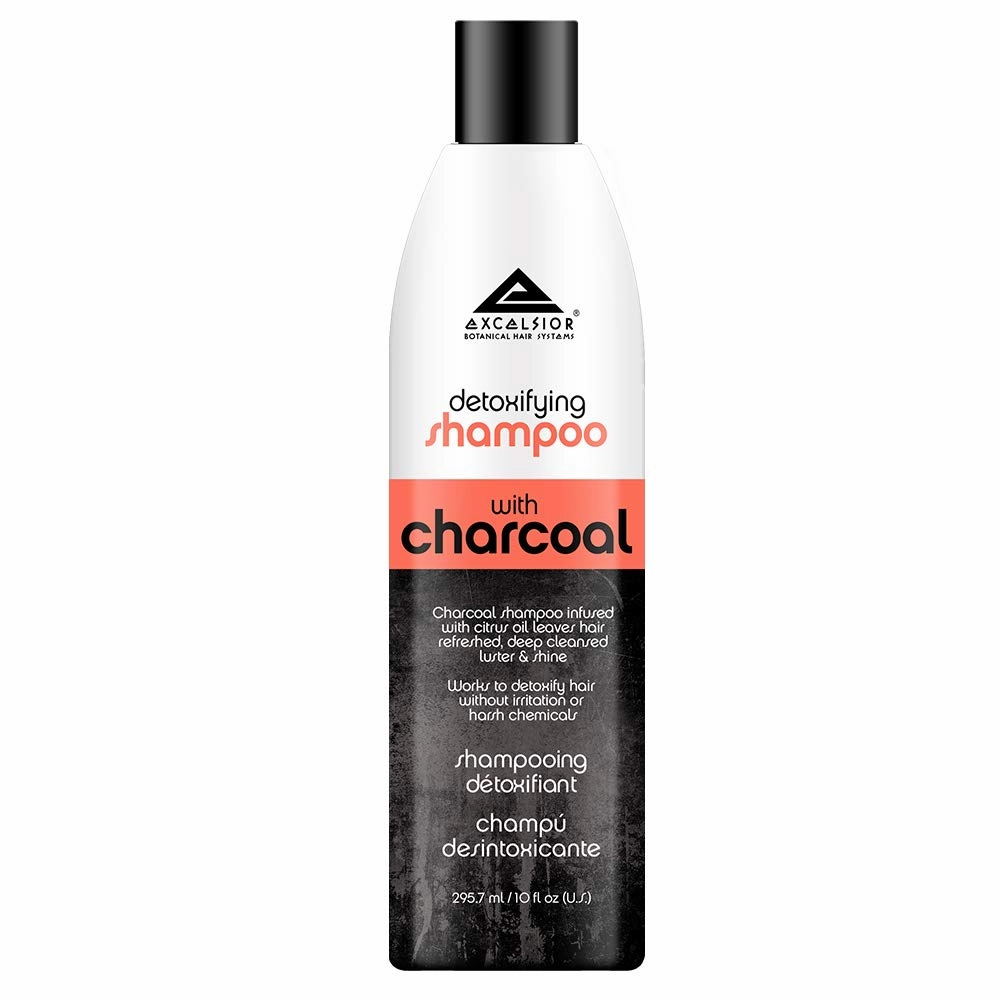 Excelsior Detoxifying Shampoo with Charcoal 10 oz. (Pack of 2)