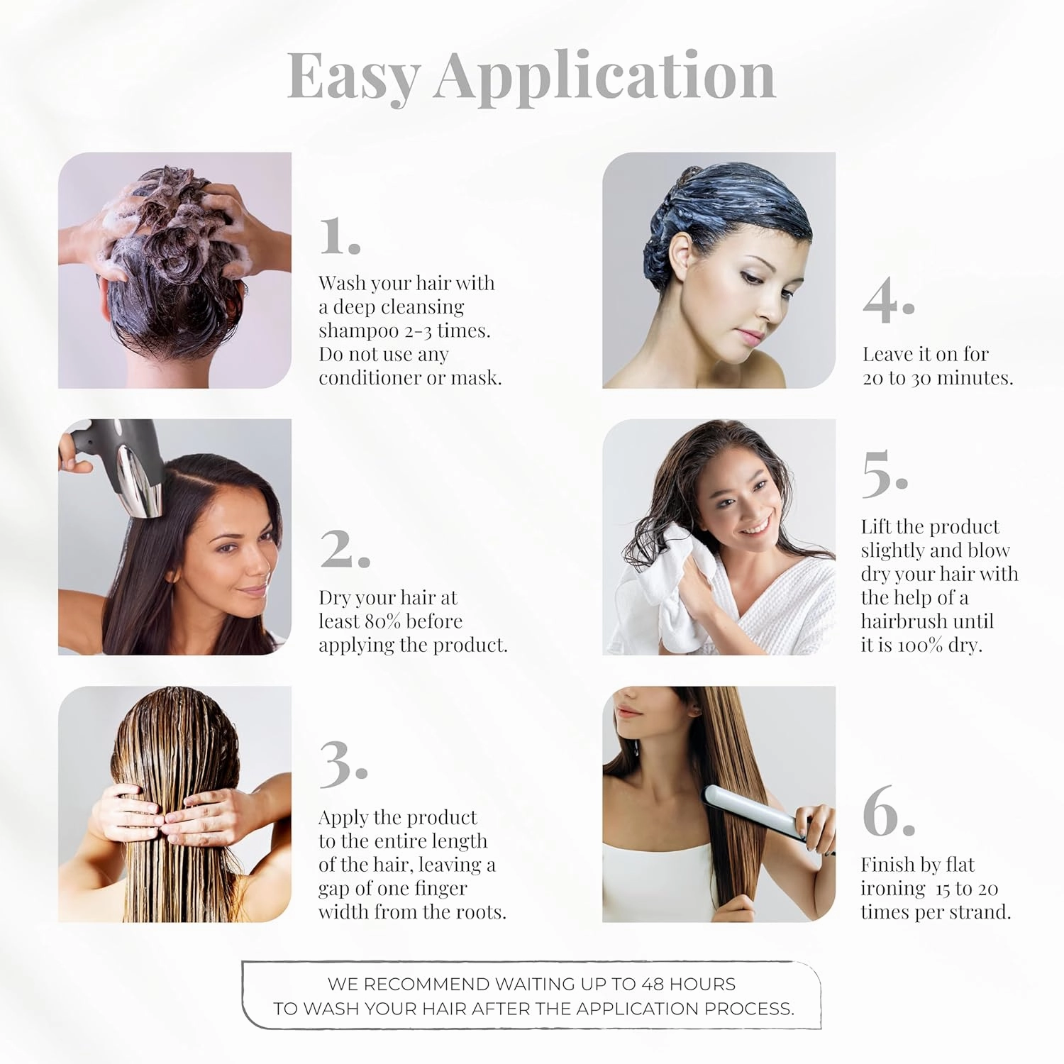 Expert Hair Sensation Keratin Hair Treatment Brazilian 100ml (2Pack)   Deep Cleansing Shampoo 30ml -Anti Frizz, Long Lasting Results-Keratina Para Alisar El Pelo, Keratina Brasileña– Complete Set