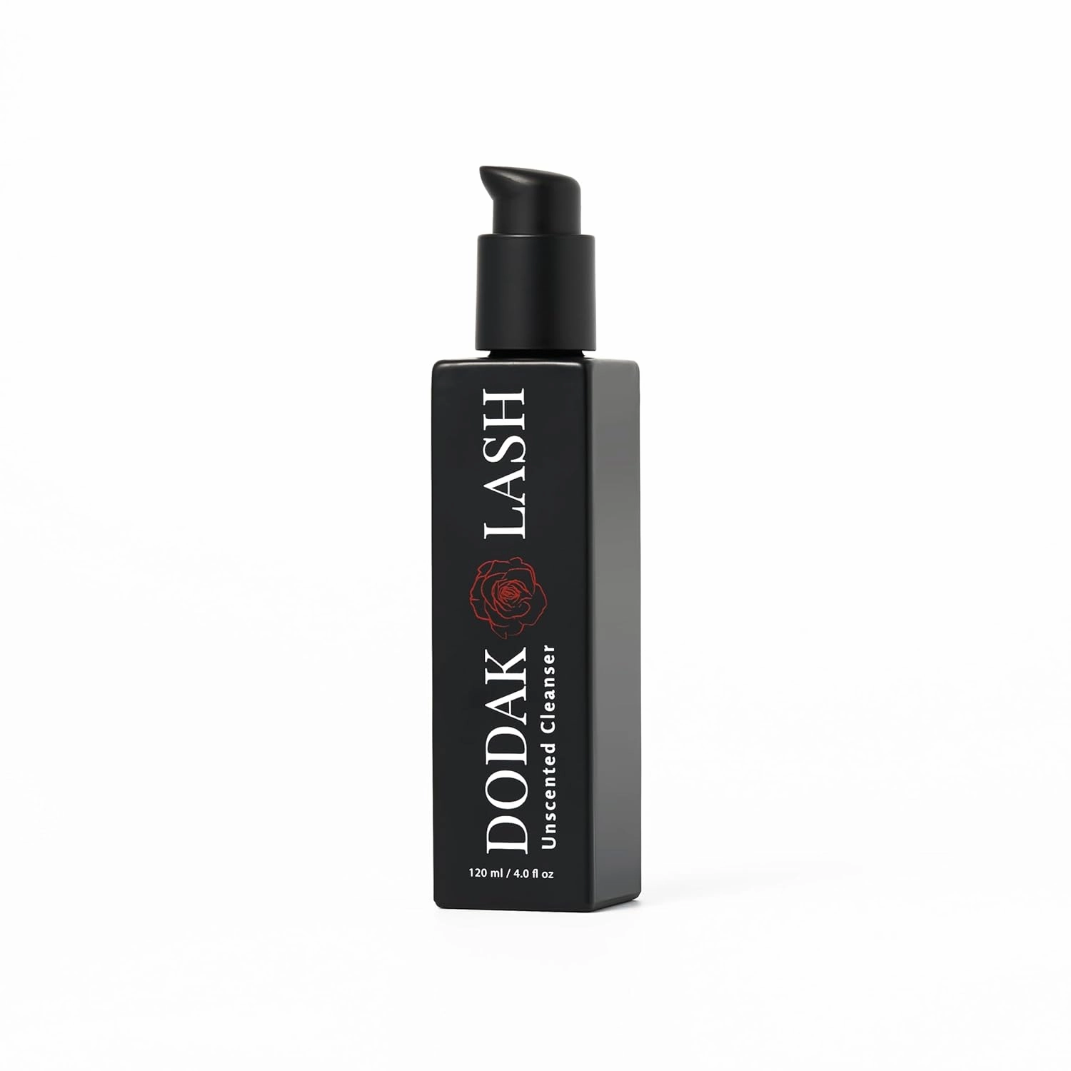 Eyelash Extension Shampoo, Eyelash Extension Cleanser, Glass Bottle, Makeup Remover, Sulfate, Paraben and Phthalate Free for Home and Salon Use (120ml, Unscented)