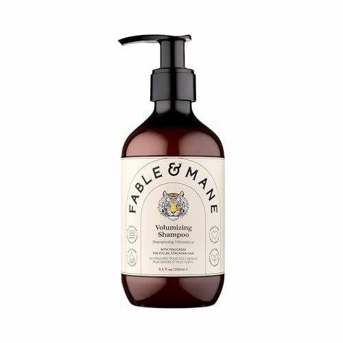 Fable and Mane Volumizing Shampoo for Fine Hair (250ml). Sulphate Free Hair Shampoo, Volume Shampoo for Fine Hair, Vegan & Cruelty-Free Volumising Hair Products - Genuine Fable & Mane Natural Shampoos