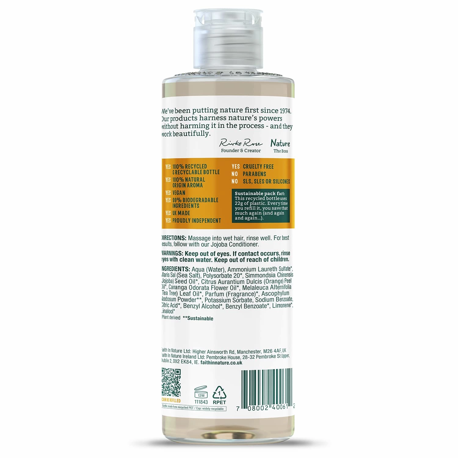 Faith in Nature Jojoba Shampoo 400ml