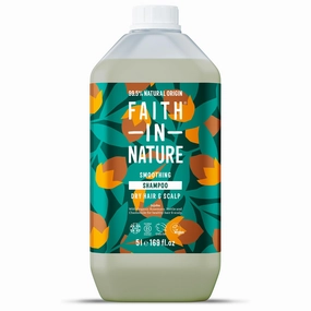 FAITH IN NATURE Natural Shampoo - Vegan & Cruelty Free, No SLS or Parabens - 169 fl oz Refill Pack, Jojoba