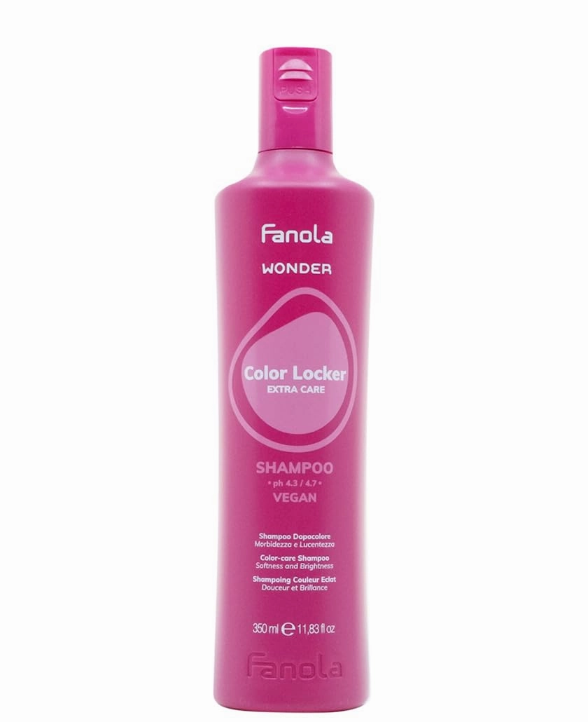 Fanola Moisturizing Shampoo for Color Treated Hair - Wonder Color Locker - Nourishing Hair Shampoo for Women & Men - Protect Brilliance & Add Soft Shine (11.83 Fl oz)