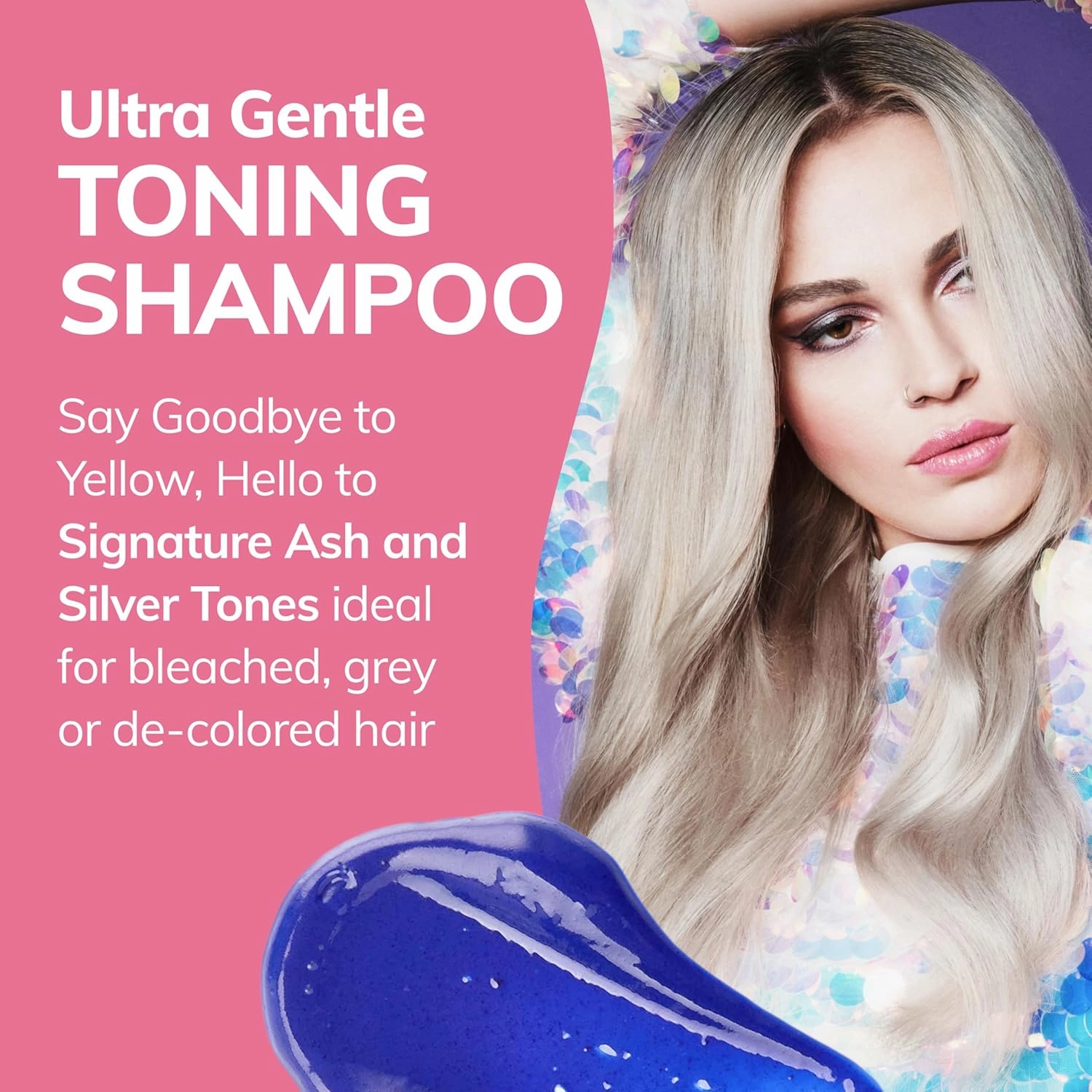 Fanola No Yellow Purple Shampoo - Purple Color Depositing Shampoo for Blondes, Bleached & Grey Hair - Formulated with Violet Pigment to Remove Brassy Tones from Hair (11.83 Fl oz)