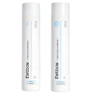 Fatboy Hair Moisturizing Shampoo & Conditioner, Hydrating Daily Hair for Shine, Moisture, Hair Care for All Hair Types, Paraben Free, Color Safe, 10 Oz