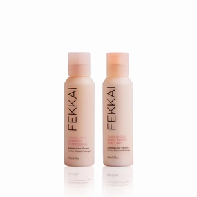 FEKKAI Technician Color Shampoo (2 oz)   Conditioner (2 oz) - Extends Vibrancy of Color-Treated Hair - Free of Sulfates, Parabens, Phthalates - Vegan, Cruelty-Free
