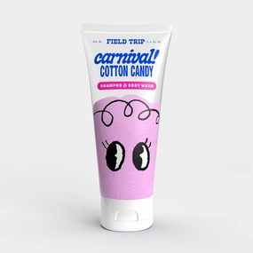 Field Trip Kids Carnival - Cotton Candy Scent - Hair Care for Kids - Tear Free - Leaves Hair Soft & Tangle-Free With Chamomile, Lavender, & Aloe (8.4 ounce, Cotton Candy Shampoo & Body Wash)