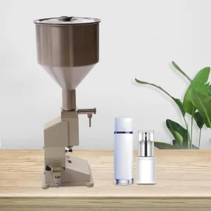 Filling Machine, Pneumatic Paste Liquid Filling Machine, 2.64gal Large Capacity Bottle Filler Machine, 110ml Stainless Steel Bottle Filling Machine, Use for Liquid Food, Oil