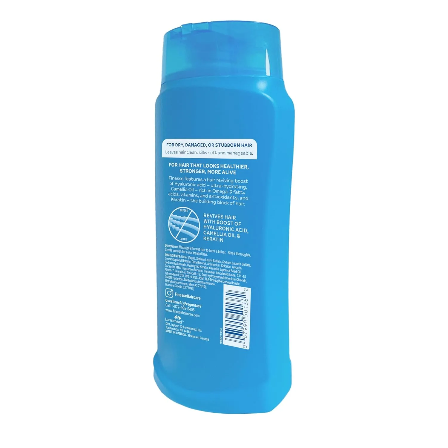 Finesse Restore   Strengthen Moisturizing Shampoo, 13 oz (Pack of 6), Moisturize & Repair Dry or Damaged Hair for Soft, Healthy Looking Hair
