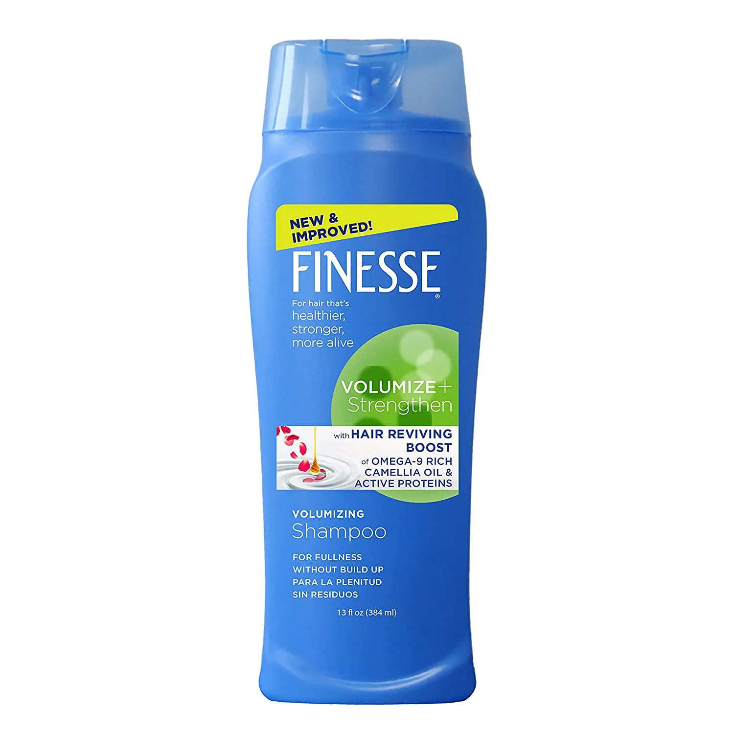 FINESSE Volumize   Strengthen Volumizing Shampoo, 13 oz (Pack of 6), Add Volume & Strength to Thin or Fine Hair for Fuller Looking Hair