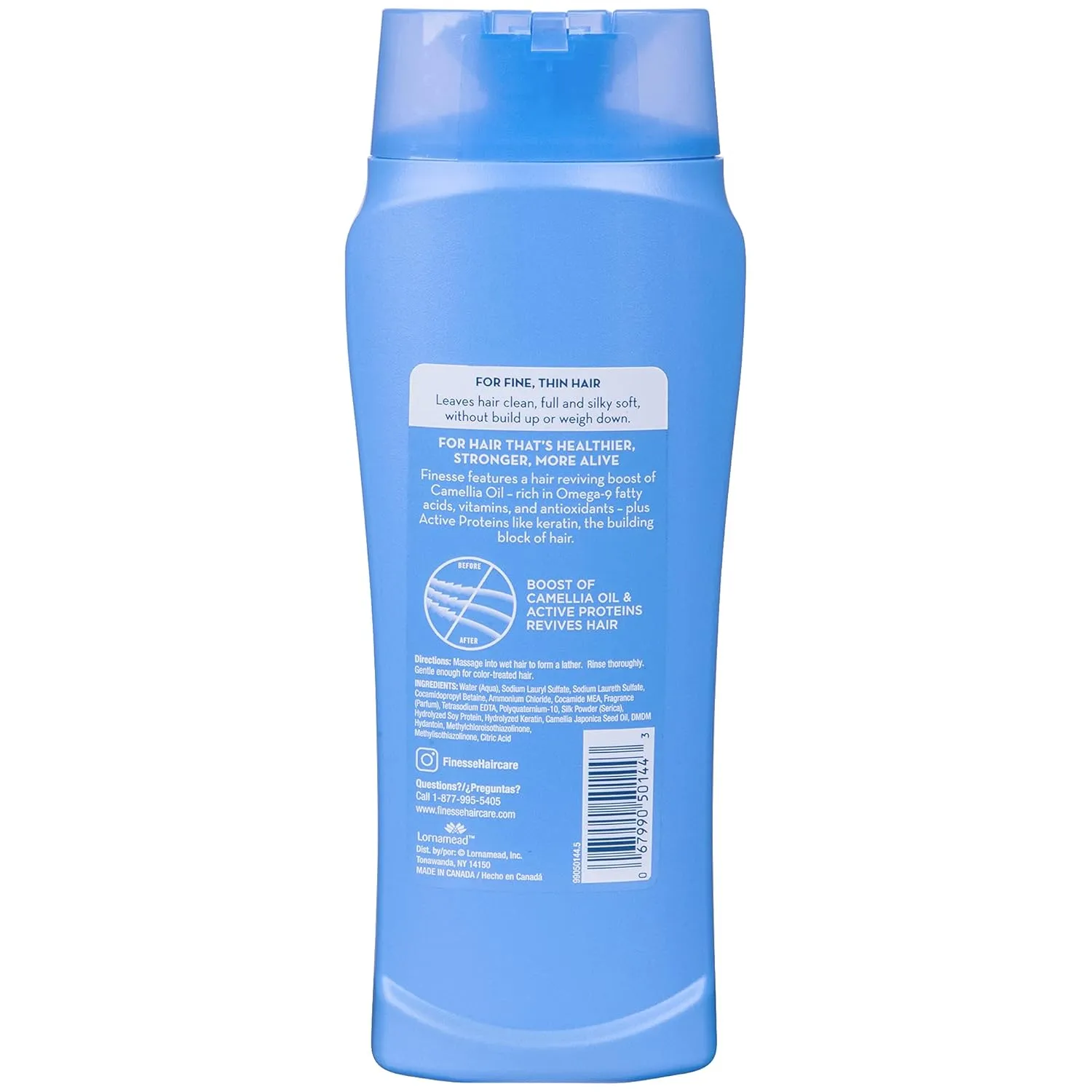FINESSE Volumize   Strengthen Volumizing Shampoo, 13 oz (Pack of 6), Add Volume & Strength to Thin or Fine Hair for Fuller Looking Hair