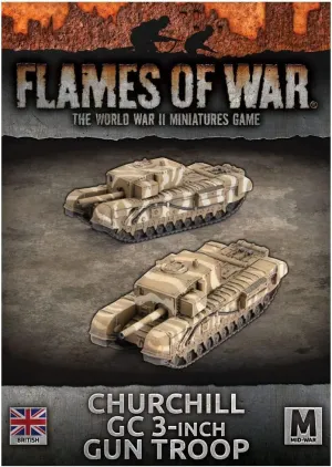 Flames of War: British Churchill GC 3-Inch Gun Troop (Mid-War) BBX67