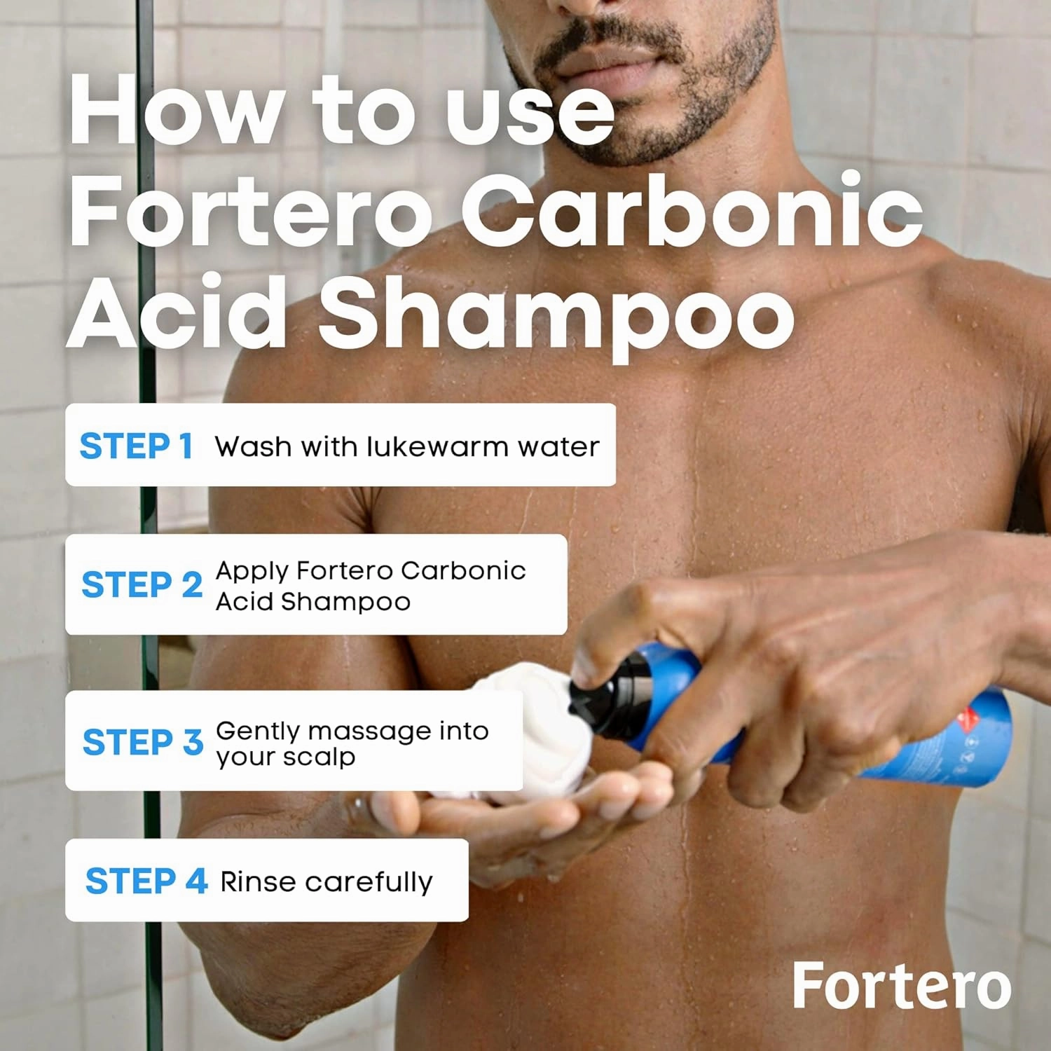 Fortero Hair Regrowth Treatment for Men Shampoo&Conditioner&5% Minoxidil - Anti-Hair Loss Formula for Pattern Baldness, Alopecia - Hair Thinning Treatment (Hair Restoration System Bundle)